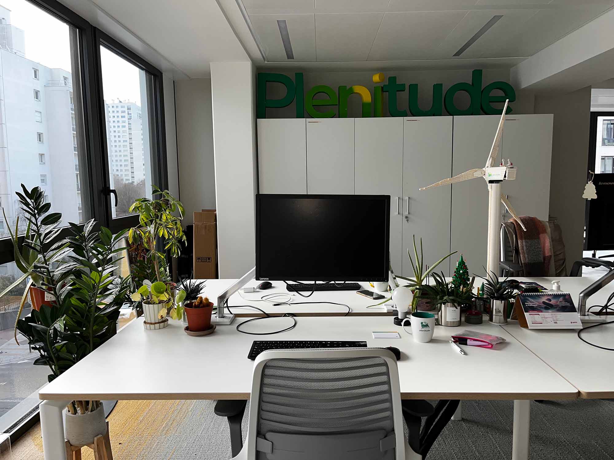 plenitude, énergie, écologie, végétaliser son bureau